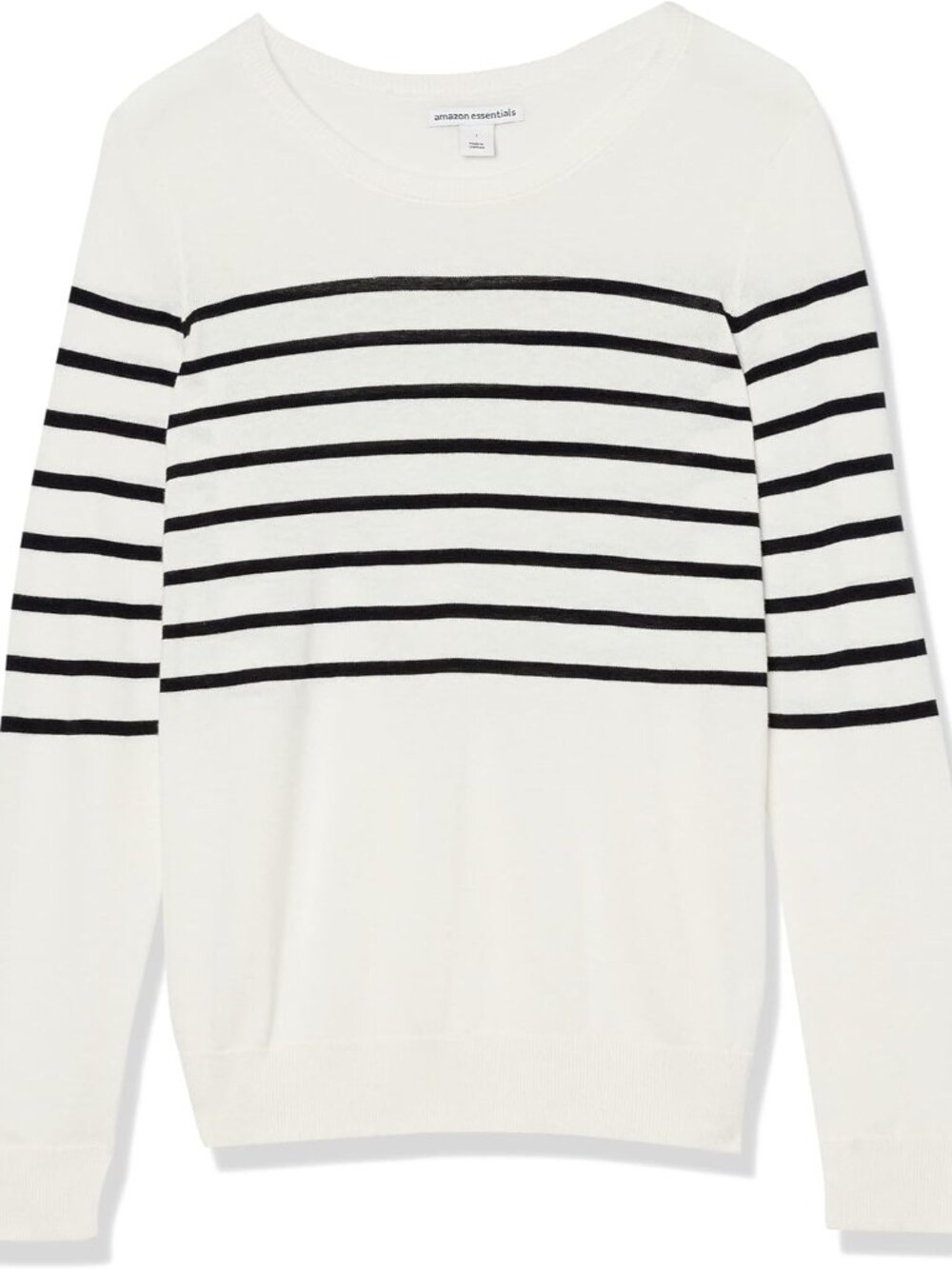 Women's Long-Sleeve Lightweight Crewneck Sweater, Flattering Available in Plus S - Picture 7 of 7